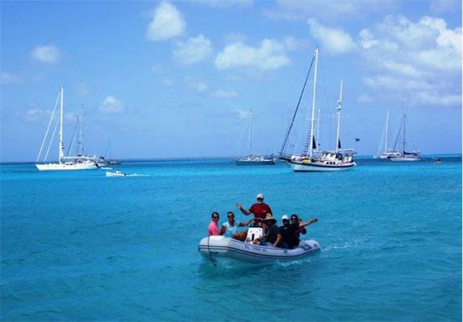 Crews coming ashore for clearances © World Cruising Club http://www.worldcruising.com